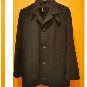 Black Hugo Boss Winter Overcoat
